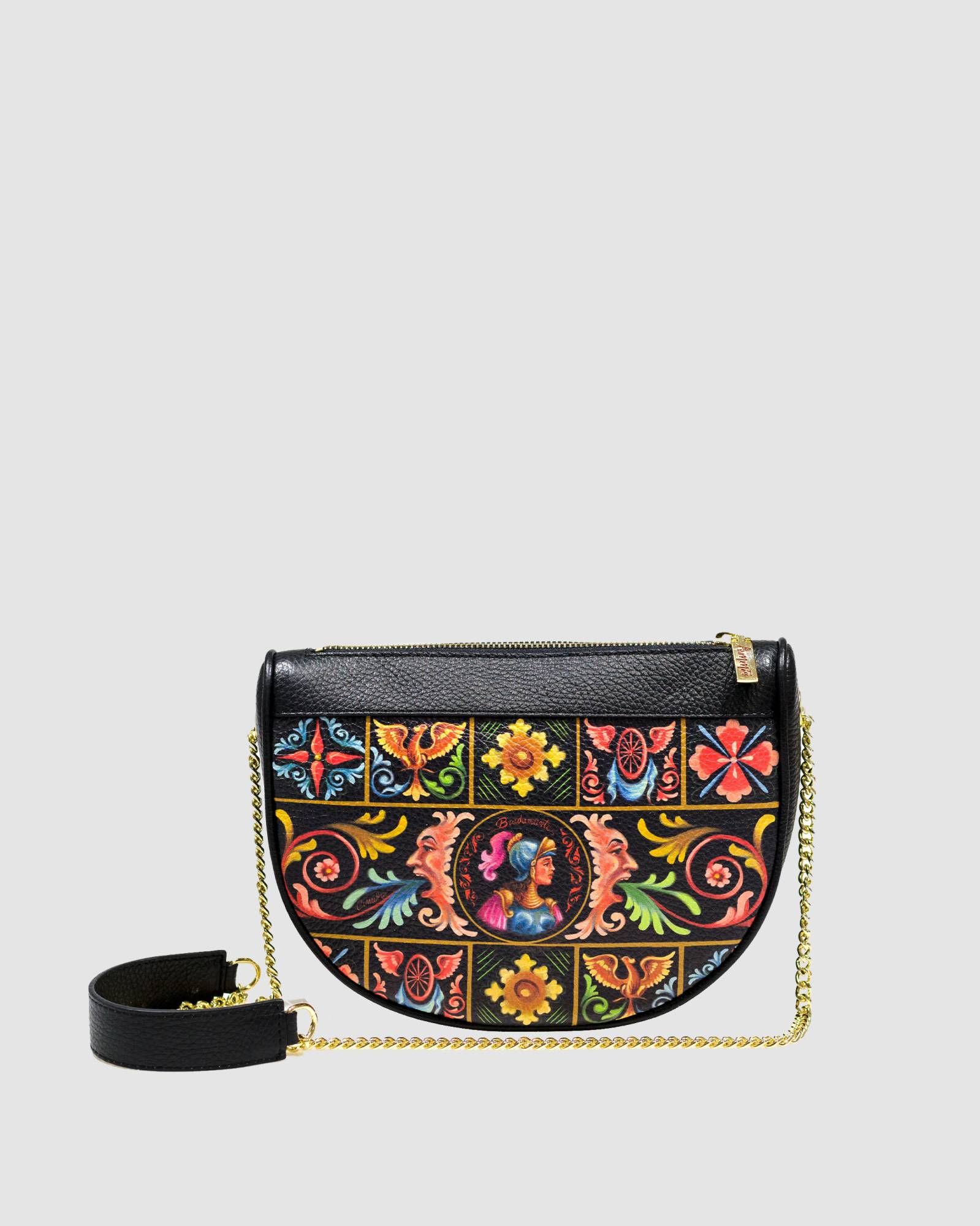 Borsa mezzaluna Bradamante nera