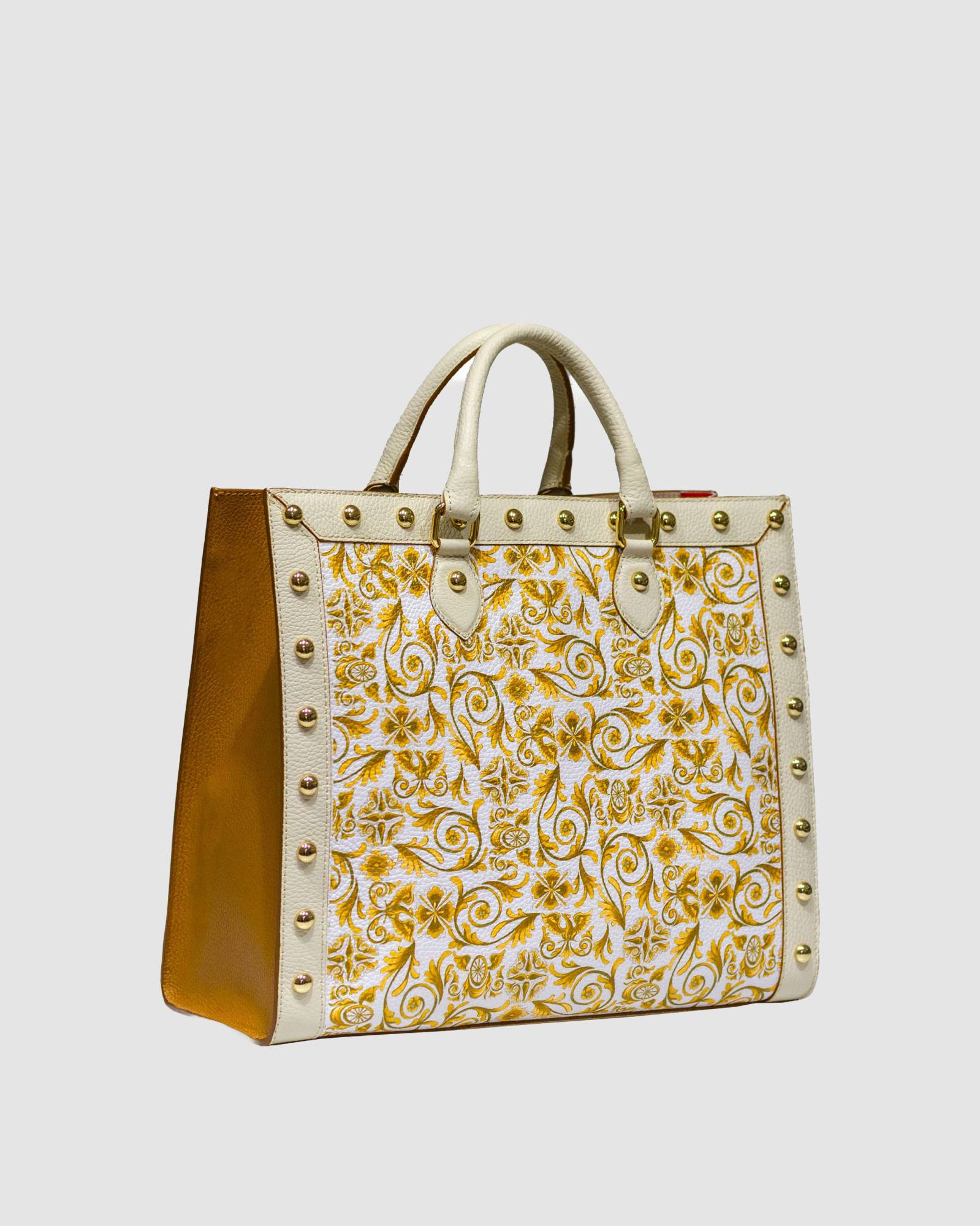 Shopping Bag Barocco panna