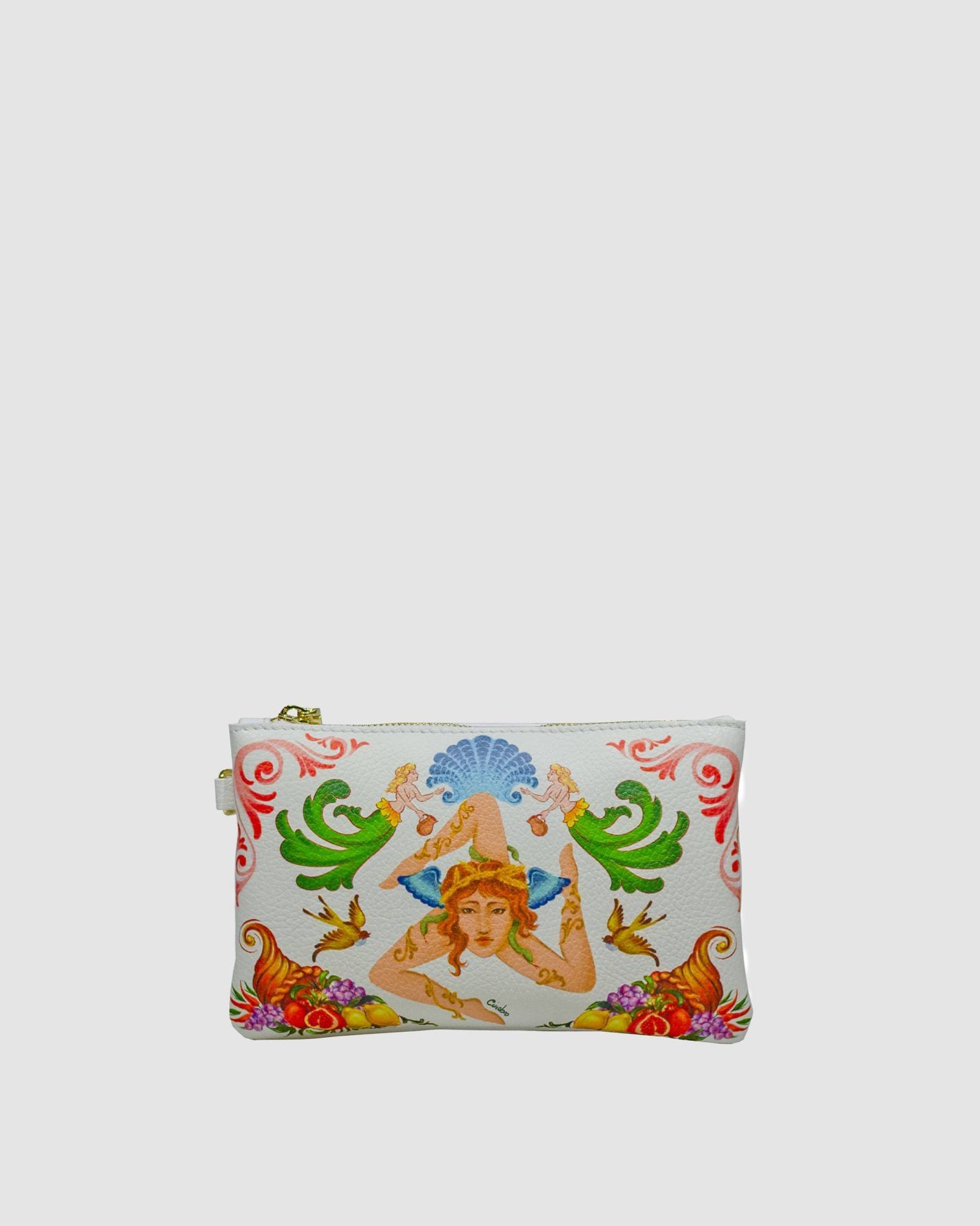 Pochette Trinacria bianca
