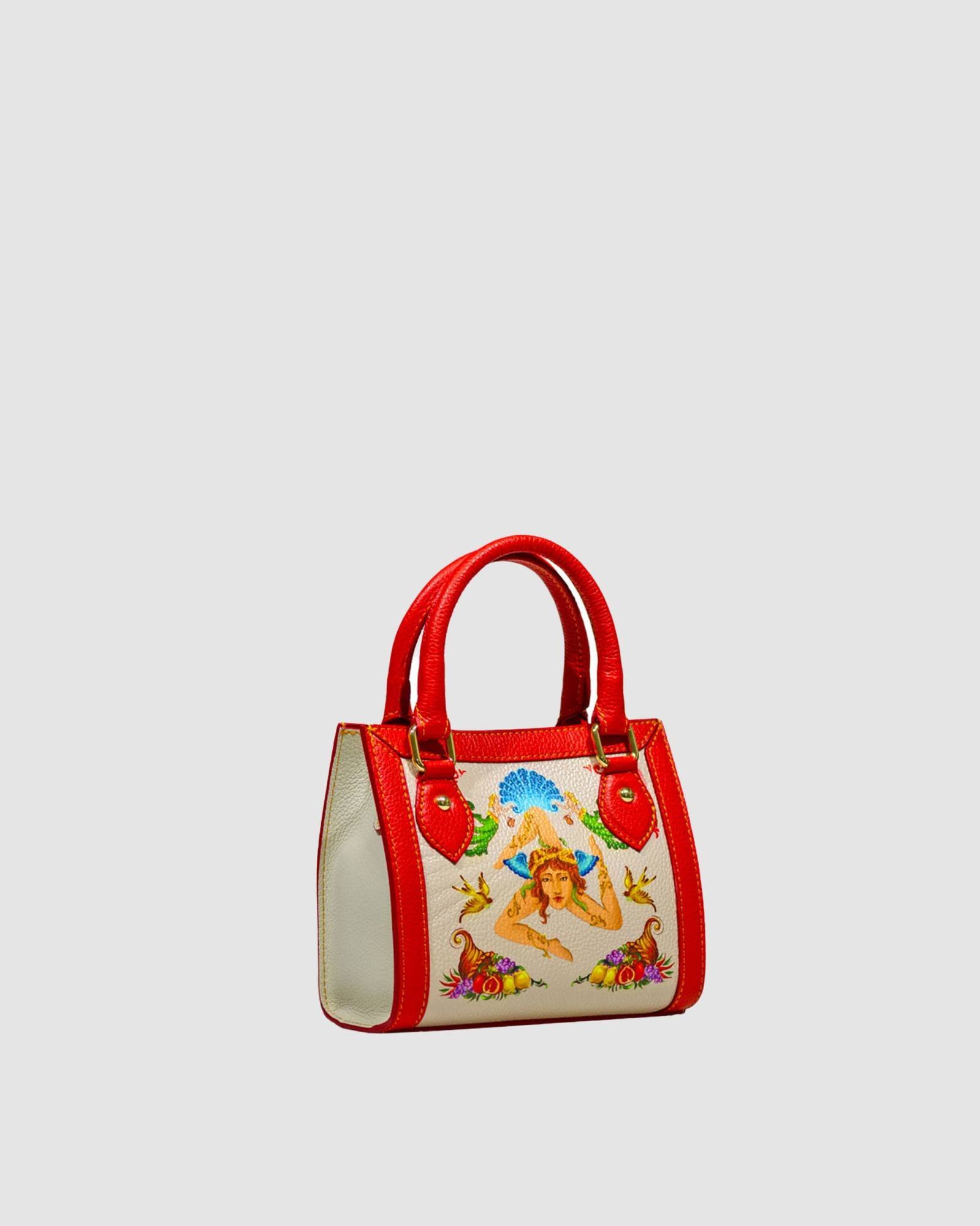 Mini bag Trinacria beige